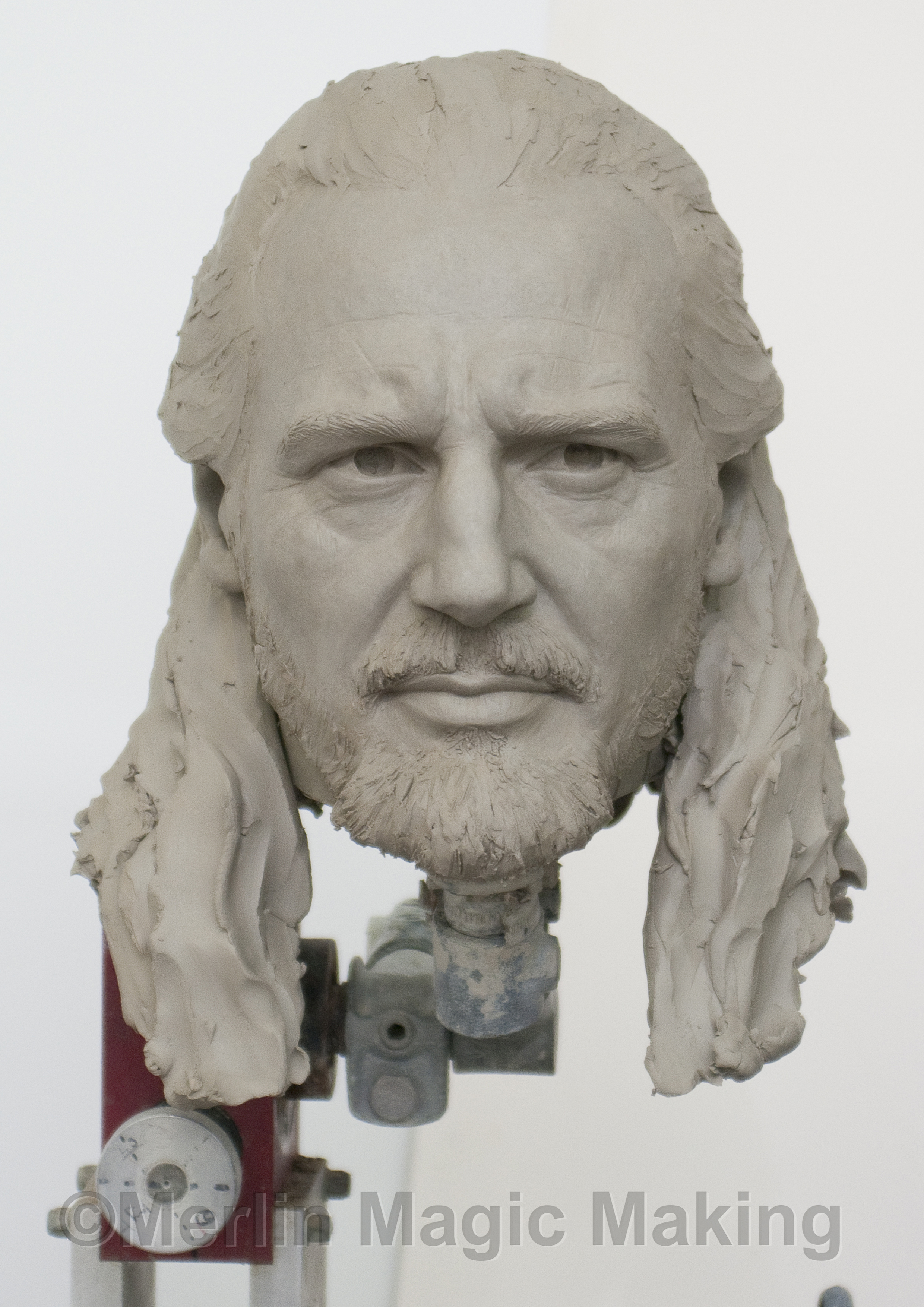 Liam Neeson as Qui-Gon Jinn close-up detail
