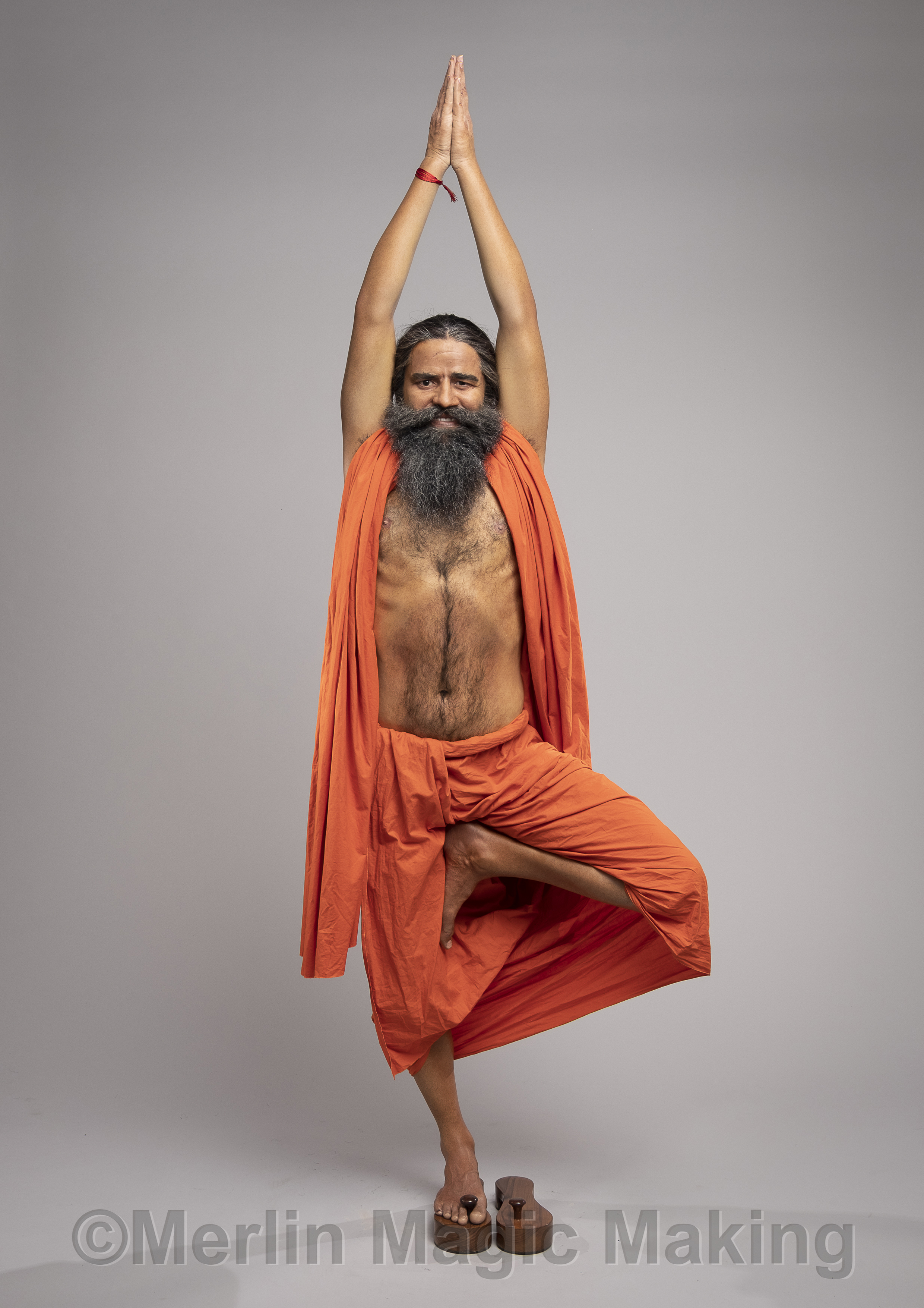 Baba Ramdev body only close-up detail