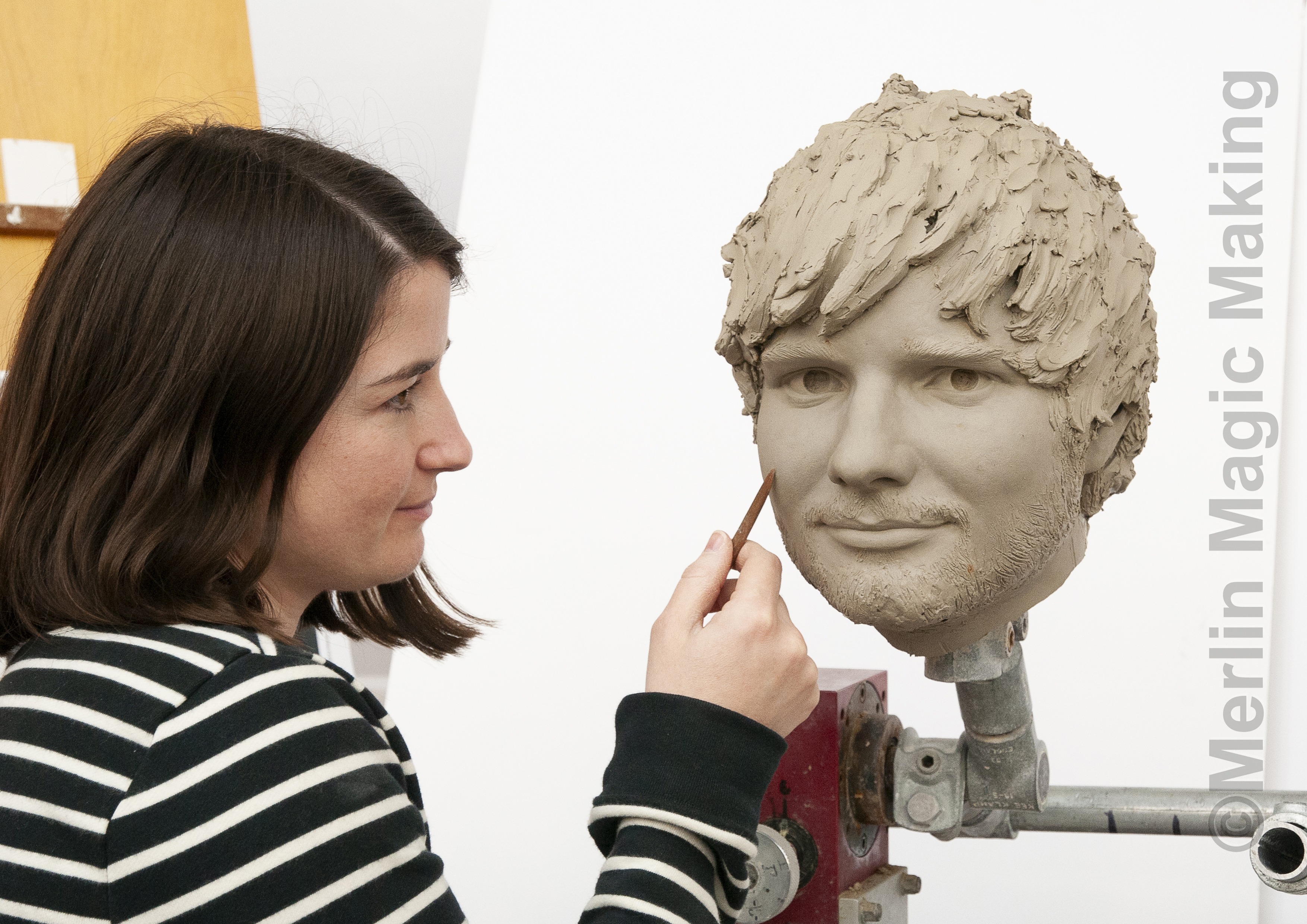 Ed Sheeran- wax figure close-up detail